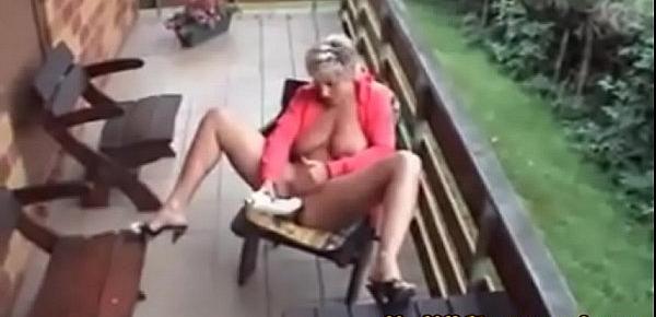  My MILF Exposed hot wife outdoors A little golden showers
